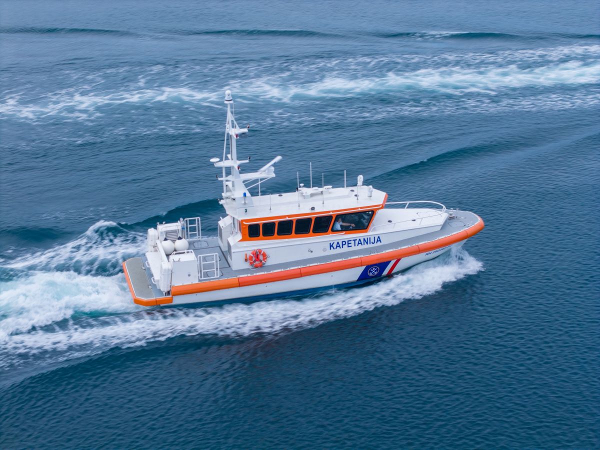 Successful testing of the first of seven new rescue vessels